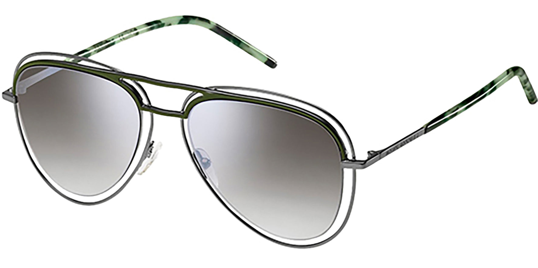 Marc Jacobs Classic Aviator w/ Silver Flash Lens - Eyedictive
