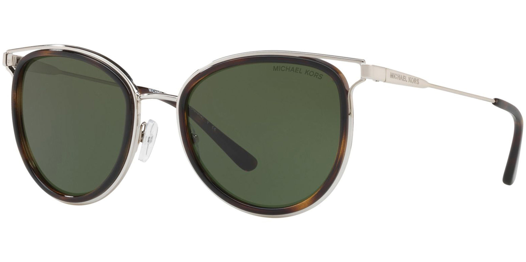 Michael Kors Havana Silver-Tone/Dark Tortoise Cat Eye - Eyedictive