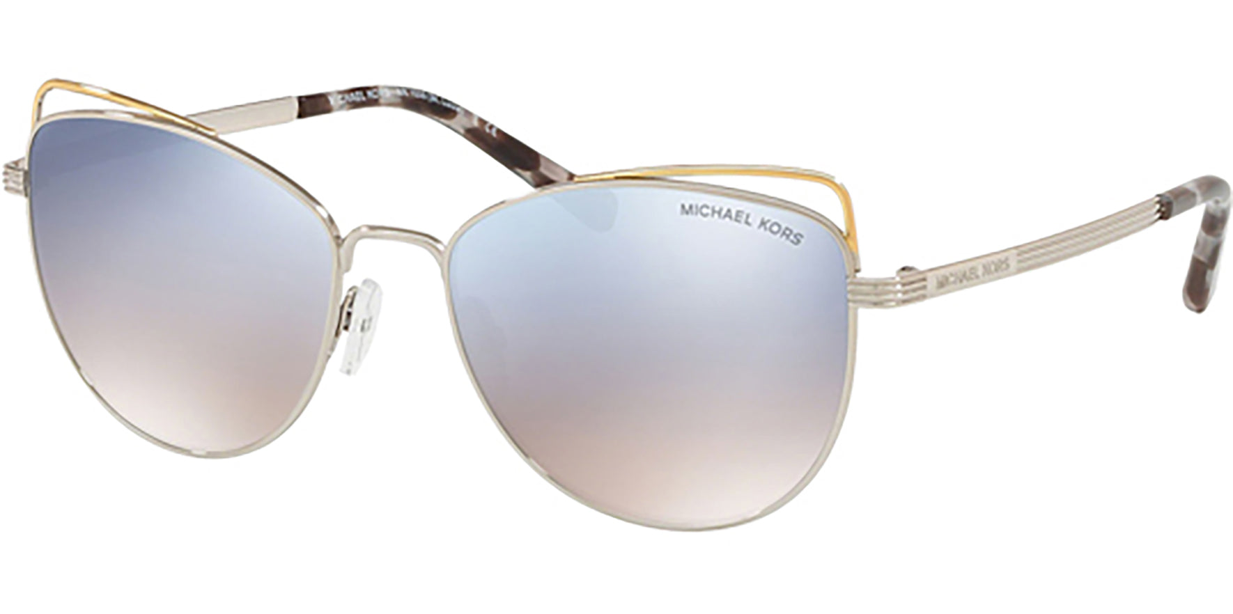 Michael Kors St. Lucia Rose Silver/Gold-Tone Cat Eye - Eyedictive