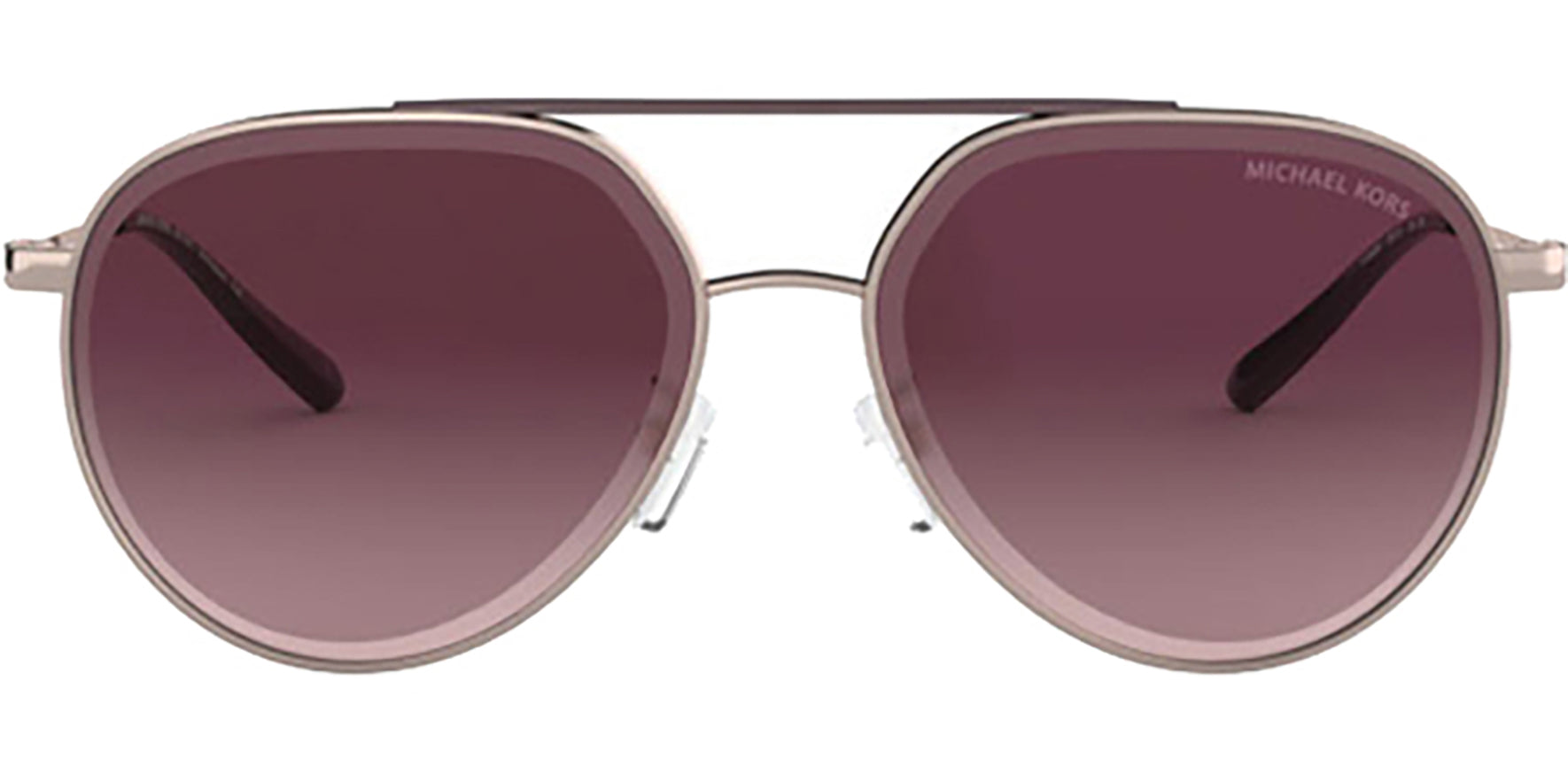 Michael Kors Antigua Rose Gold Aviator w/ Frosted Lens - Eyedictive