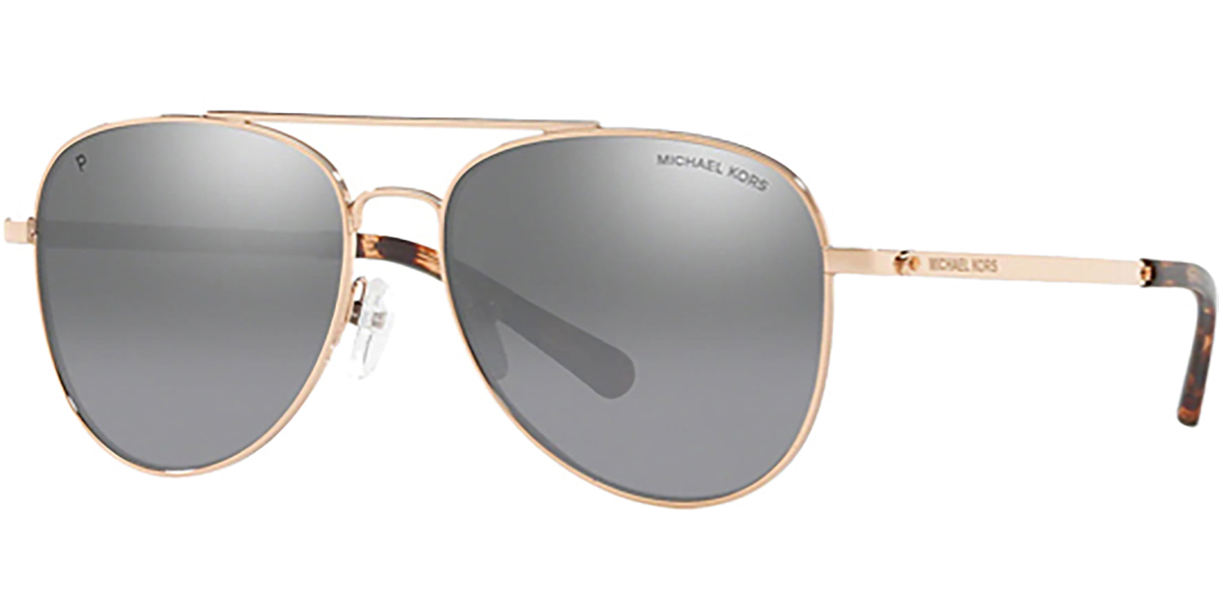 Michael Kors San Diego Polarized Rose Gold Aviator - Eyedictive