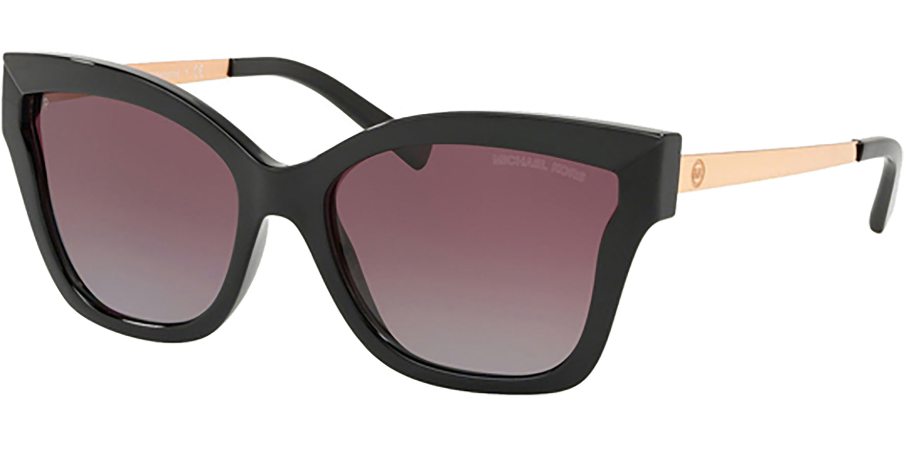 Michael Kors Barbados Polarized Black Squared Cat Eye - Eyedictive