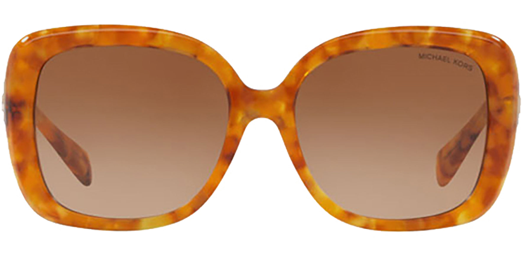 Michael Kors Klosters Amber Tortoise Oversize Square - Eyedictive