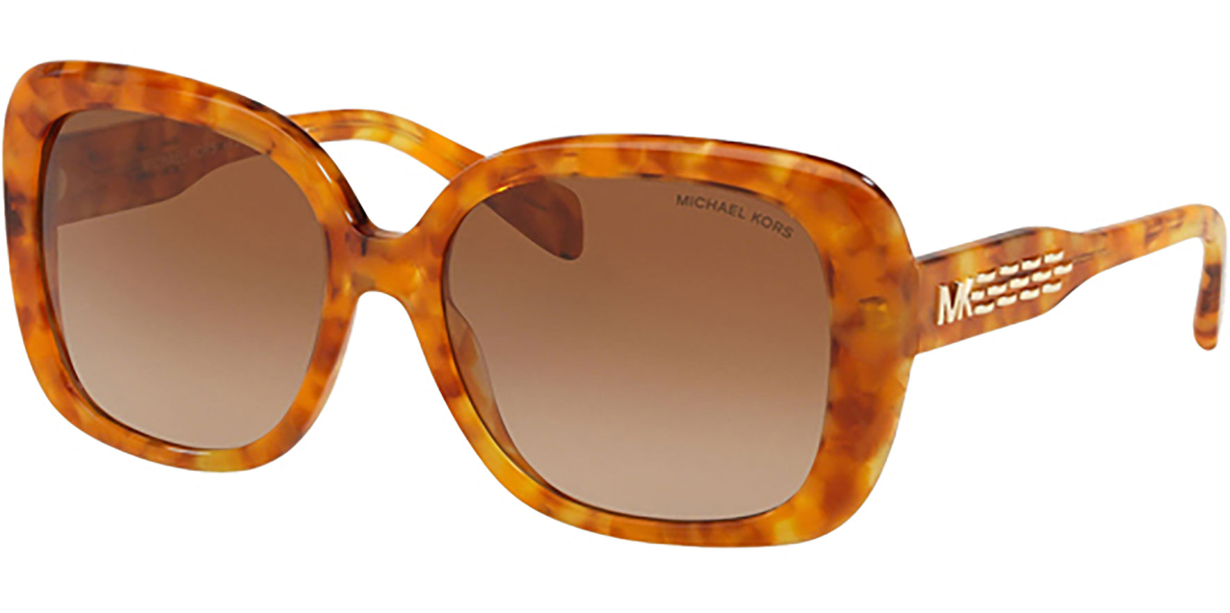 Michael Kors Klosters Amber Tortoise Oversize Square - Eyedictive