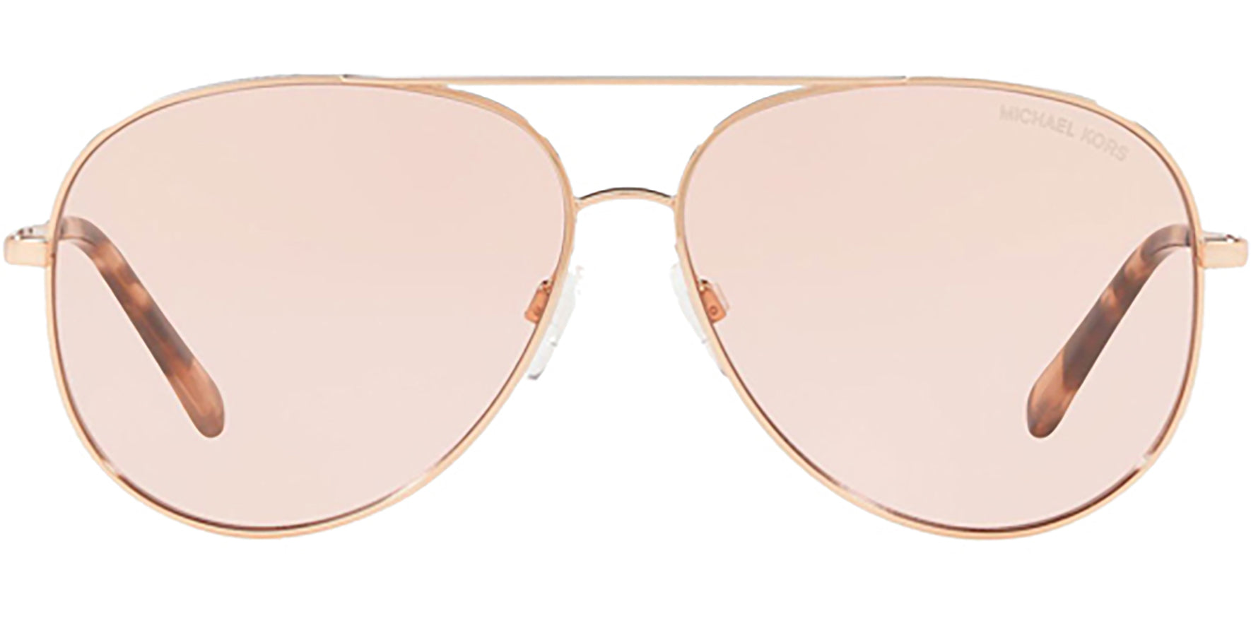 Michael Kors Kendall I Shiny Rose Gold-Tone Aviator - Eyedictive