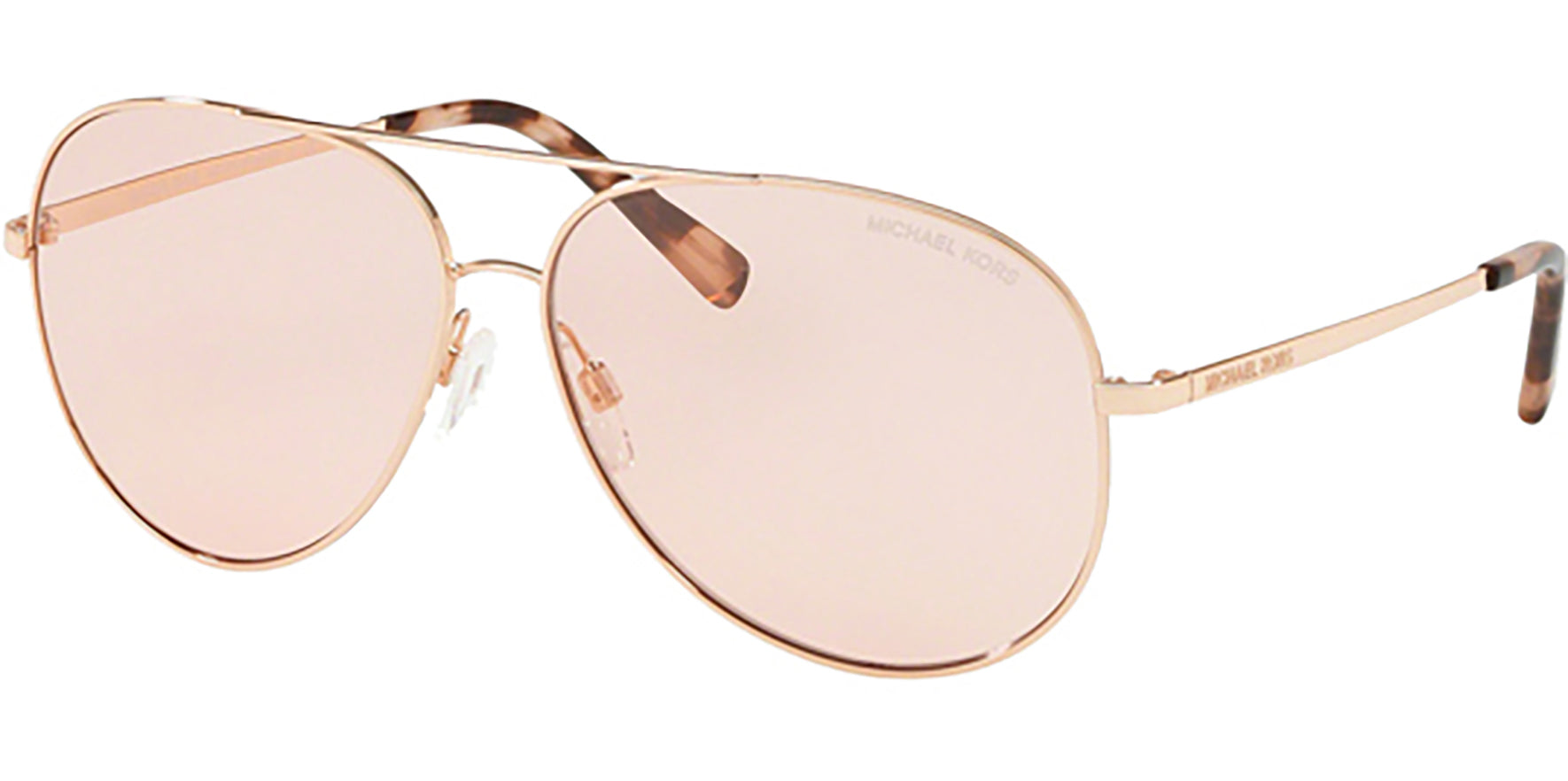 Michael Kors Kendall I Shiny Rose Gold-Tone Aviator - Eyedictive