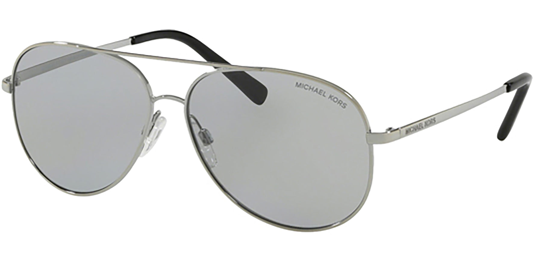 Michael Kors Kendall Shiny Silver-Tone Aviator - Eyedictive