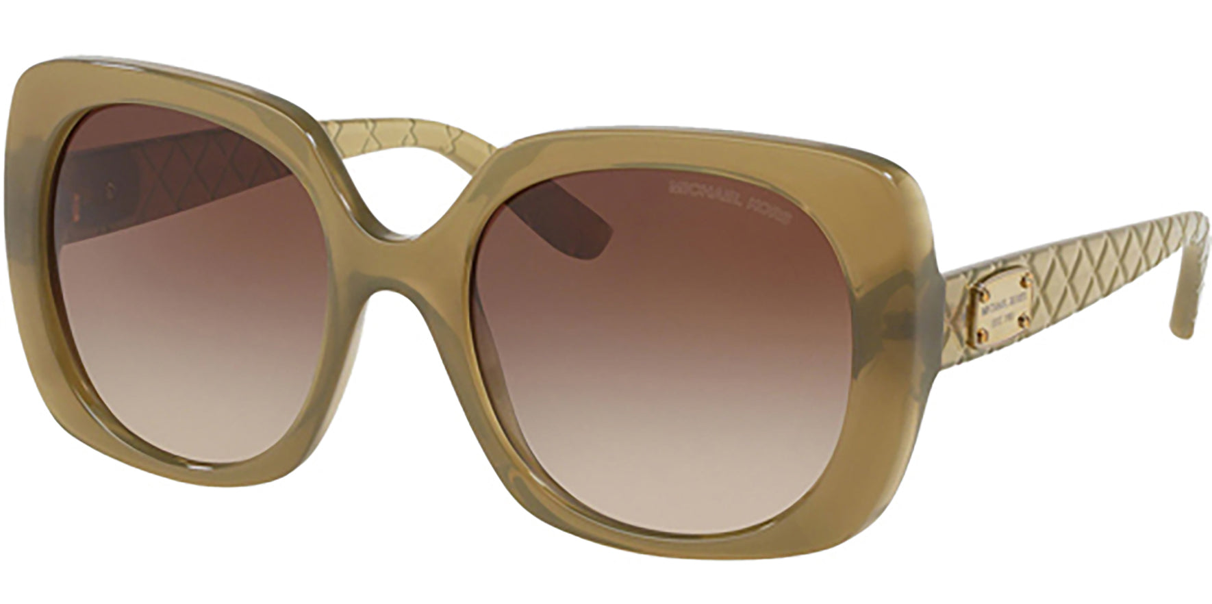 Michael Kors Paz Milky Olive Oversized Square w/ Gradient Lens - Eyedictive