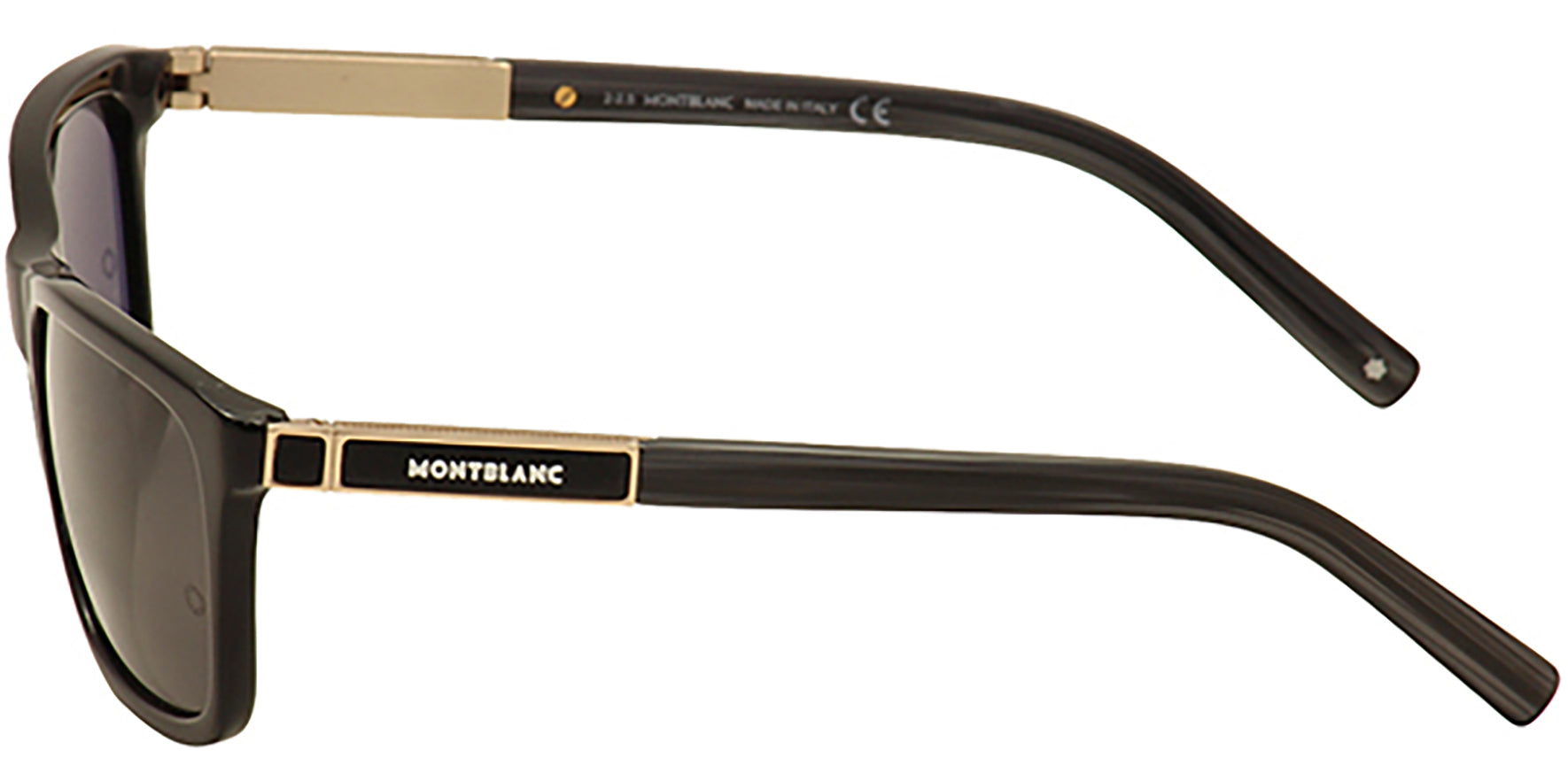 Mont Blanc Shiny Black w/ Gold Pique Detail - Eyedictive