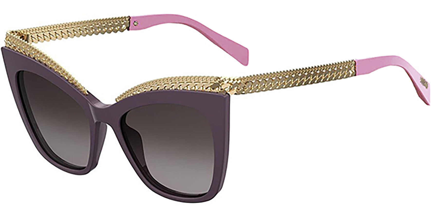 Moschino Violet Gold-Tone Cat-Eye w/ Gradient Lens - Eyedictive