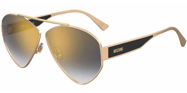 Moschino Gold-Tone Geometric Aviator – Eyedictive display picture 2
