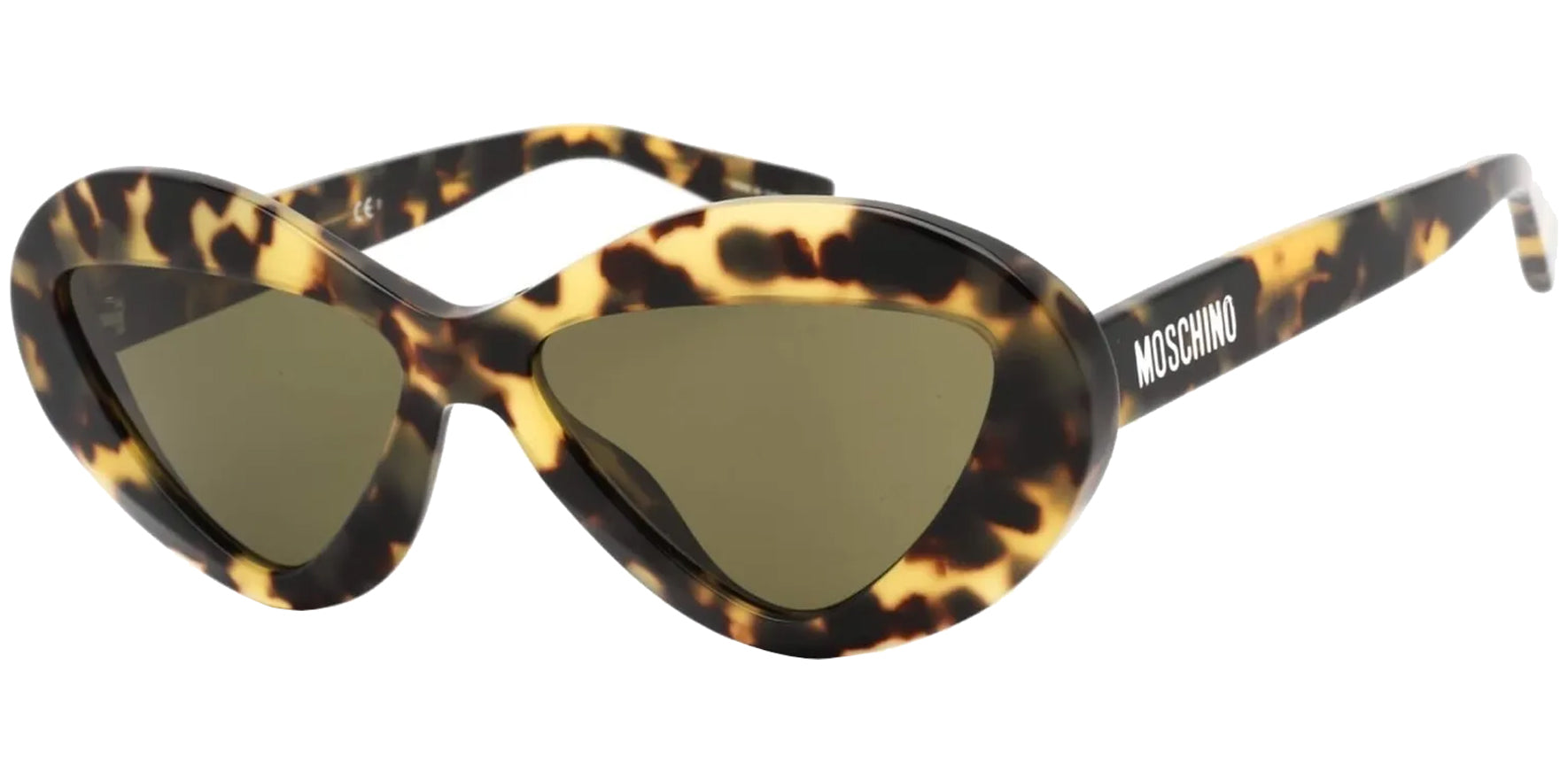 Moschino Yellow Havana Oval Cat Eye - Eyedictive