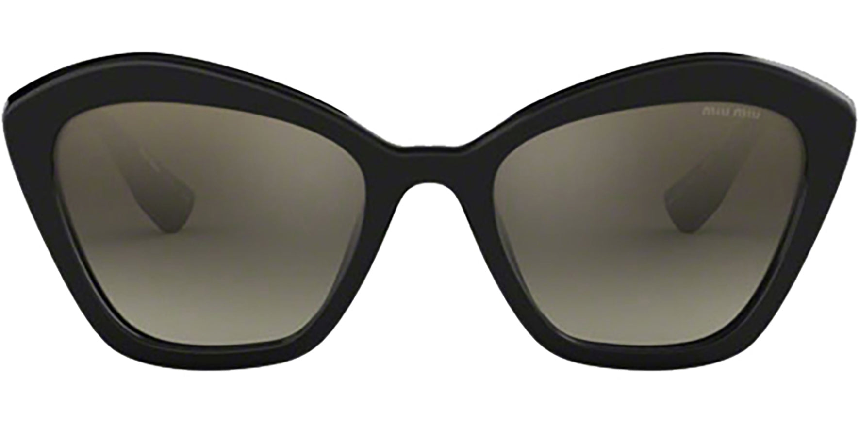 Miu Miu Black Cat Eye w/ Gradient Mirror Lens - Eyedictive