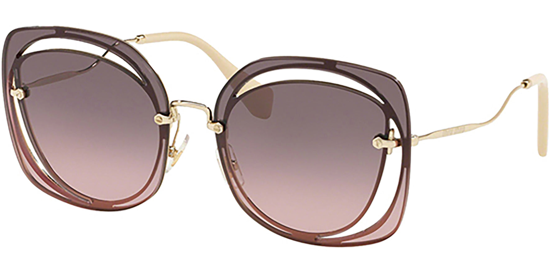 Miu Miu Scenique Cut Out w/ Pink Gradient Lens - Eyedictive