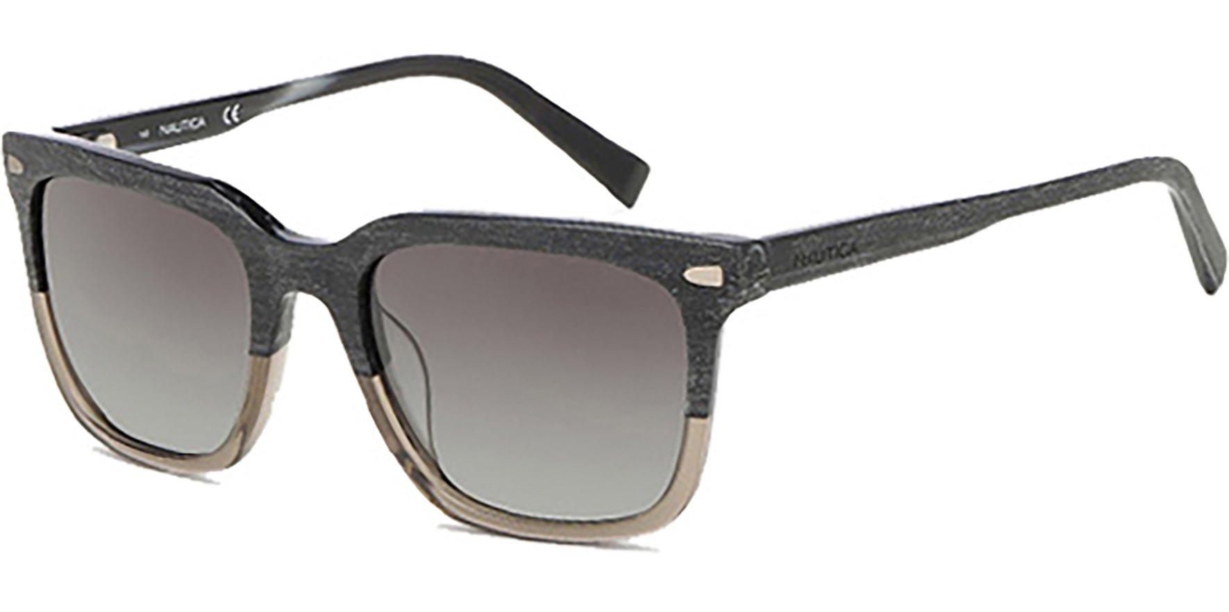 Nautica Polarized Two-Tone Browline Square - Eyedictive