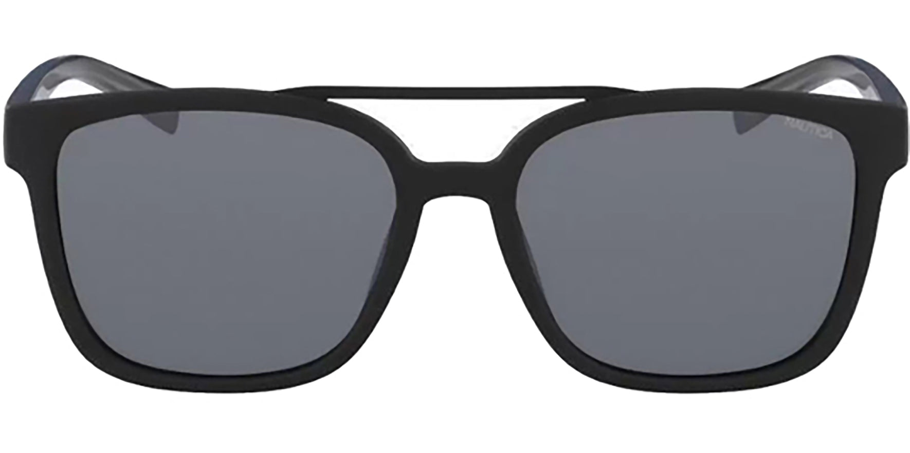 Nautica Polarized Matte Black Brow Bar Square - Eyedictive