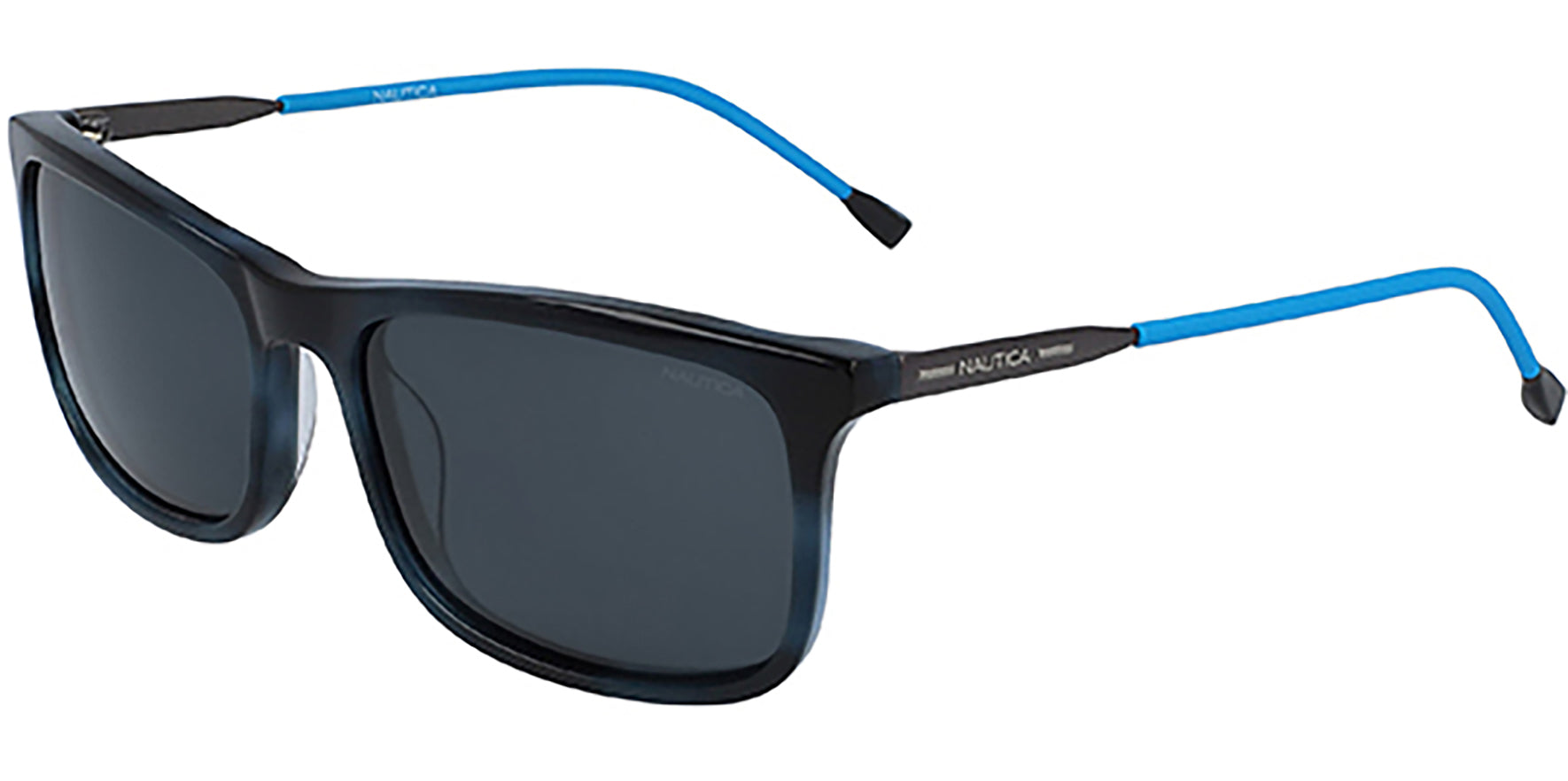 Nautica Polarized Slim Temple Classic Square - Eyedictive