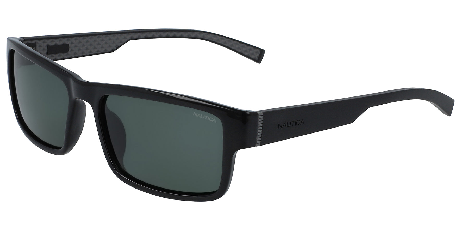 Nautica Polarized Black Rectangle Sport - Eyedictive