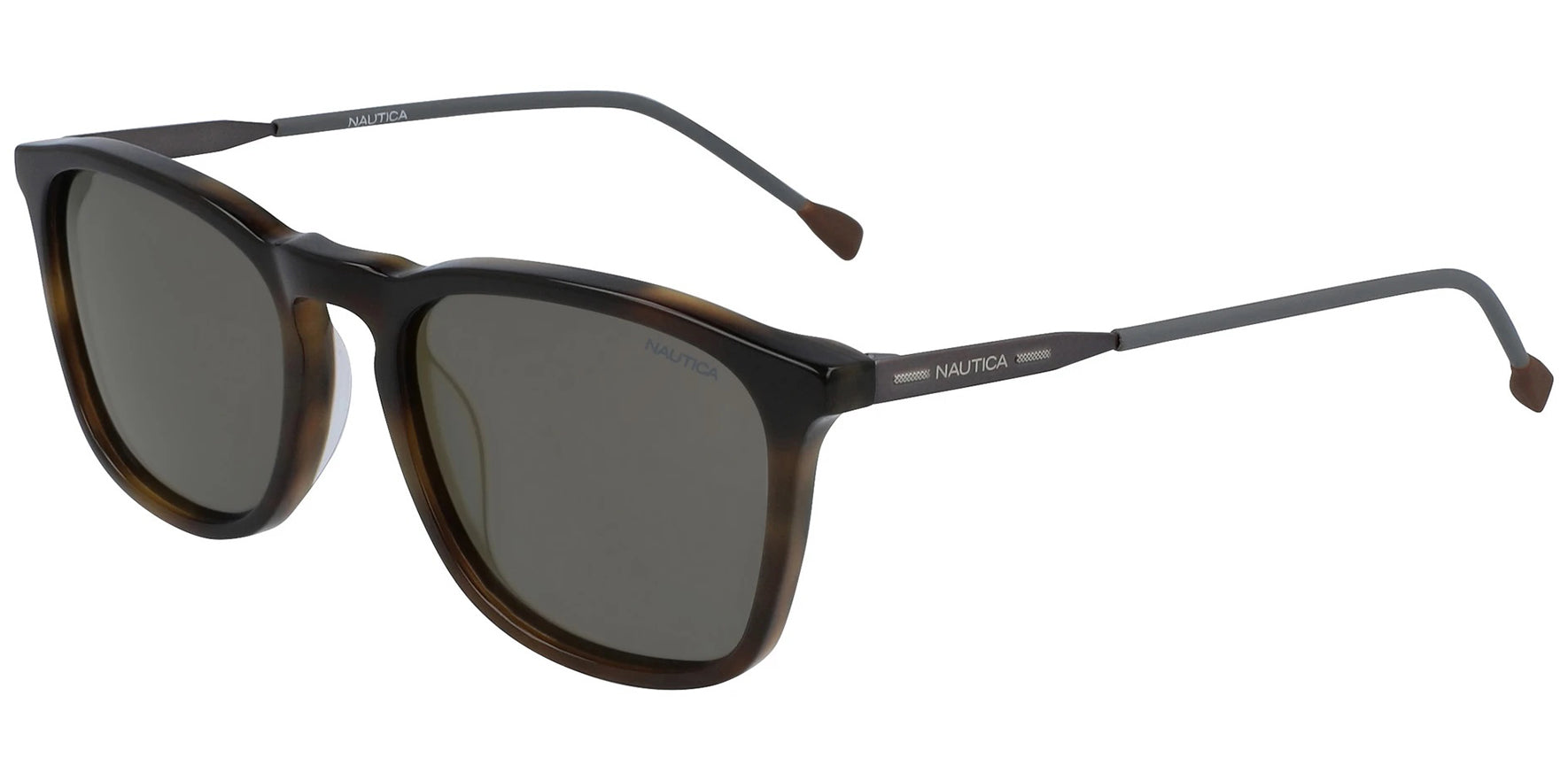 Nautica Polarized Brown Tortoise Slim Soft Square - Eyedictive