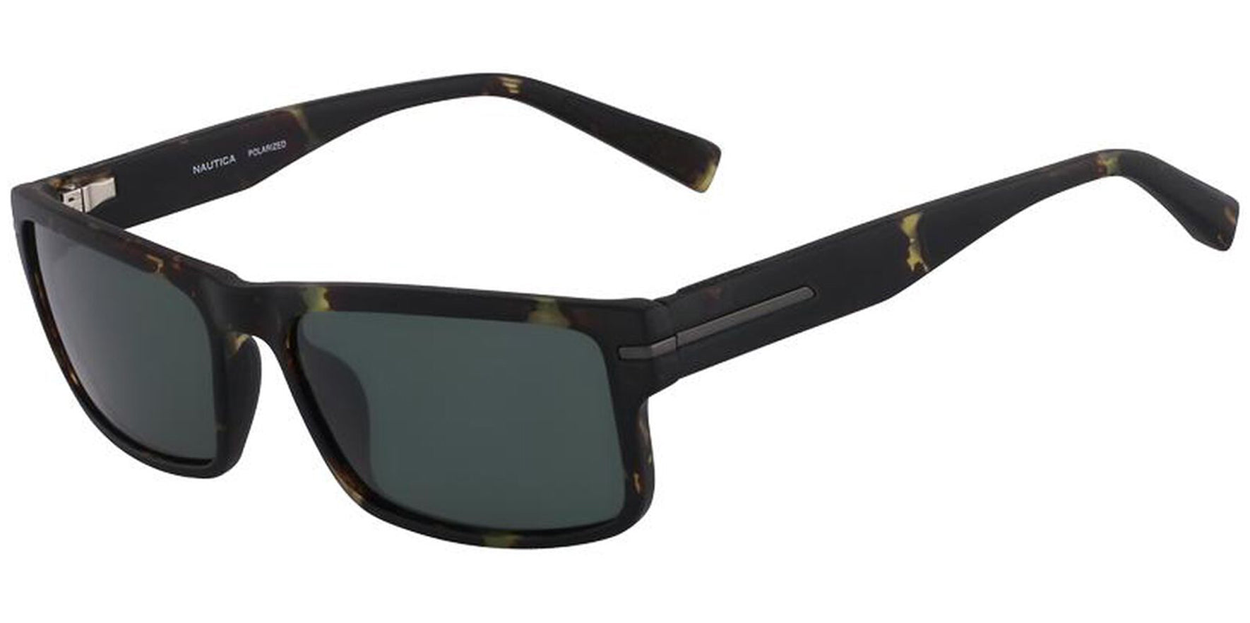 Nautica Polarized Matte Olive Tortoise Rectangle - Eyedictive