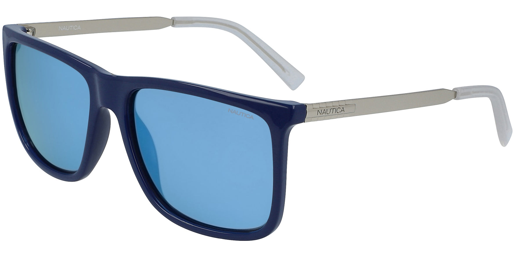 Nautica Polarized Navy Classic Square w/ Mirror Lens - Eyedictive