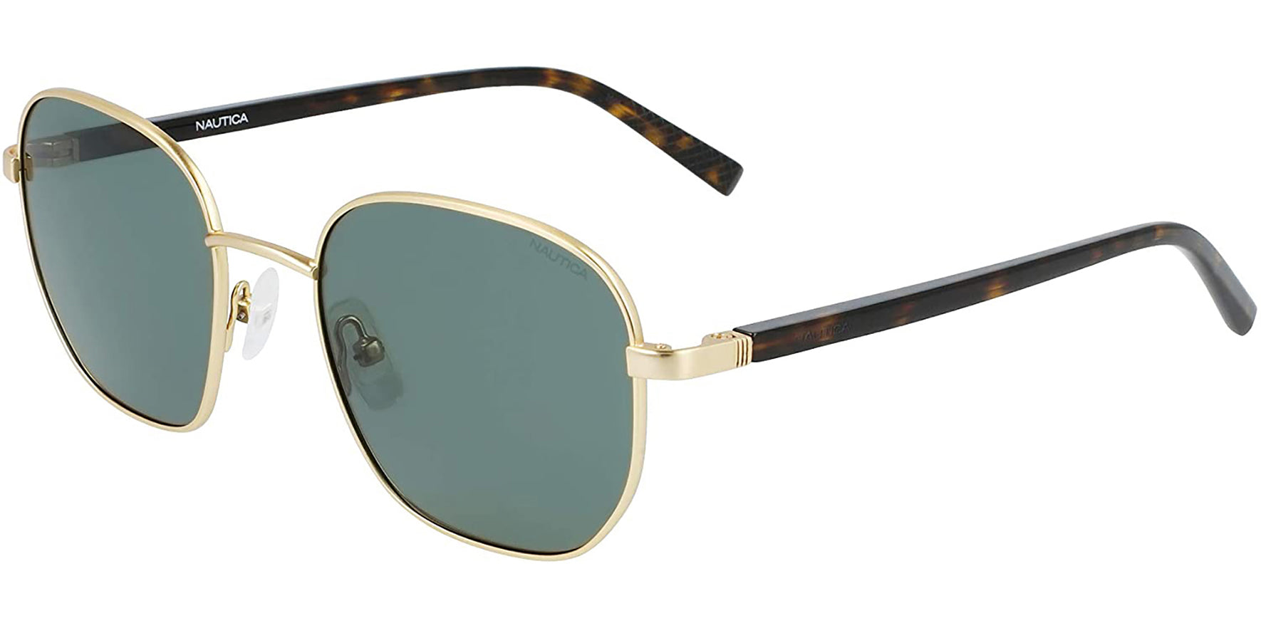 Nautica Polarized Rounded Geometric w/ Flex-Spring Hinges - Eyedictive