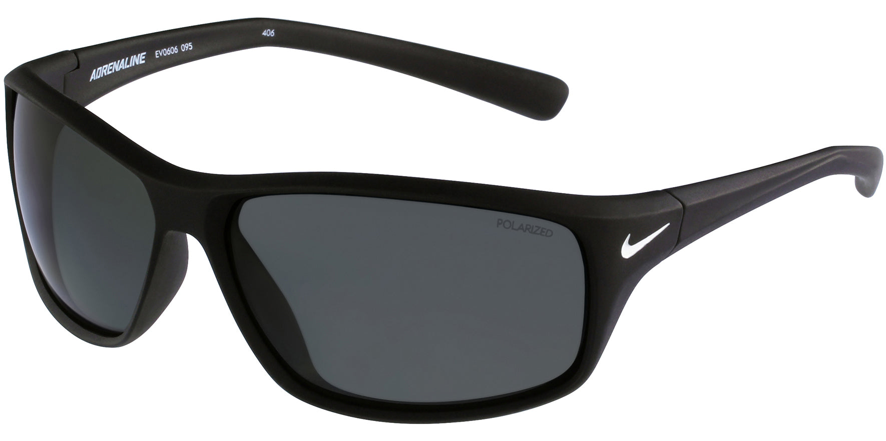 Nike Adrenaline Polarized Matte Black Sport Wrap - Eyedictive