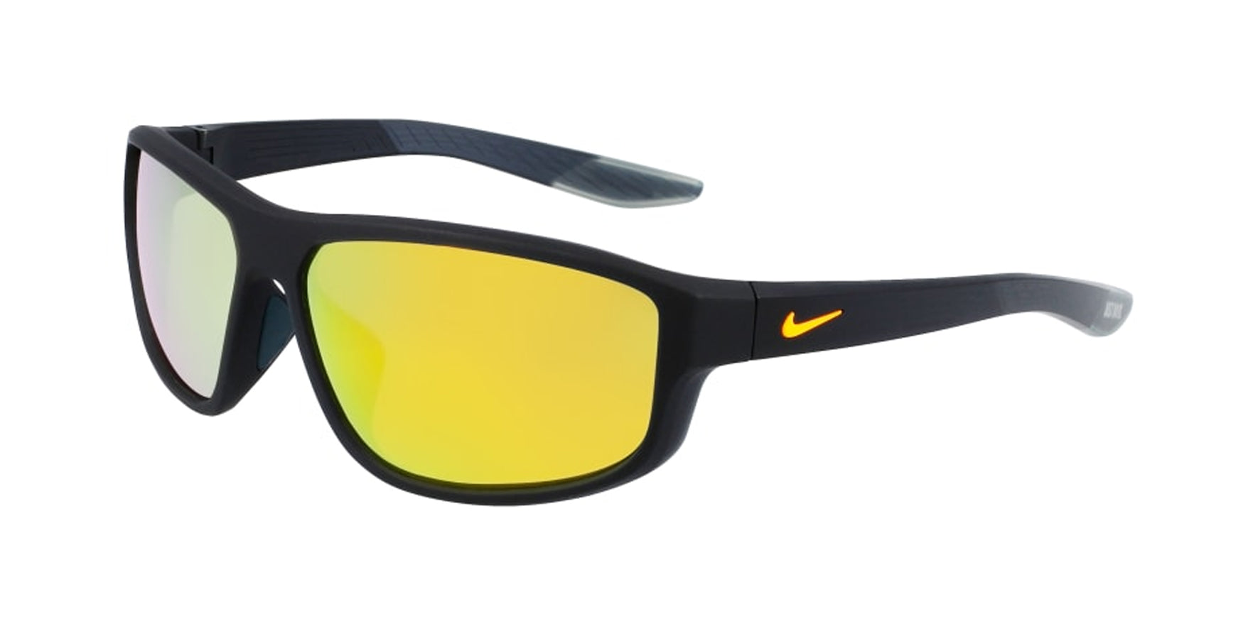 Nike Brazen Fuel Matte Obsidian Sport Wrap w/ Mirrored Lens - Eyedictive