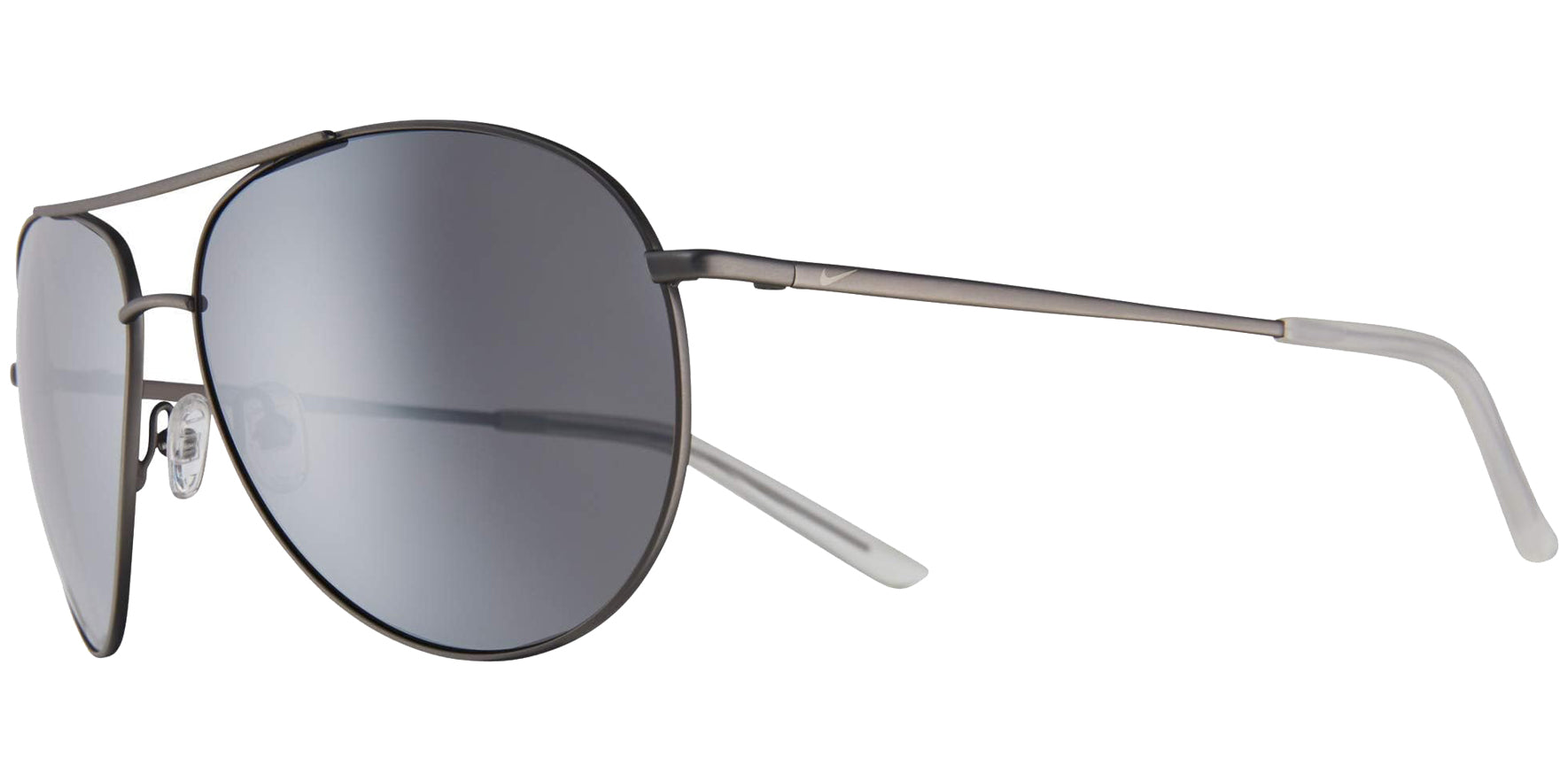 Nike Chance Satin Gunmetal Aviator w/ Mirror Lens - Eyedictive