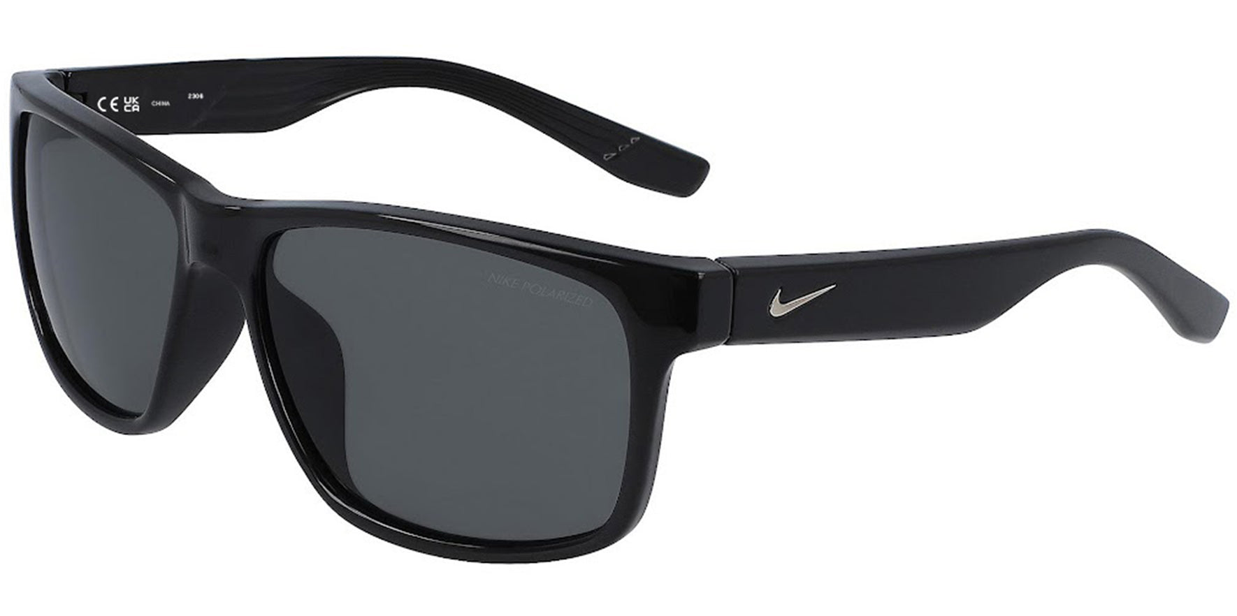 Nike Cruiser P Polarized Shiny Black Square Sport - Eyedictive