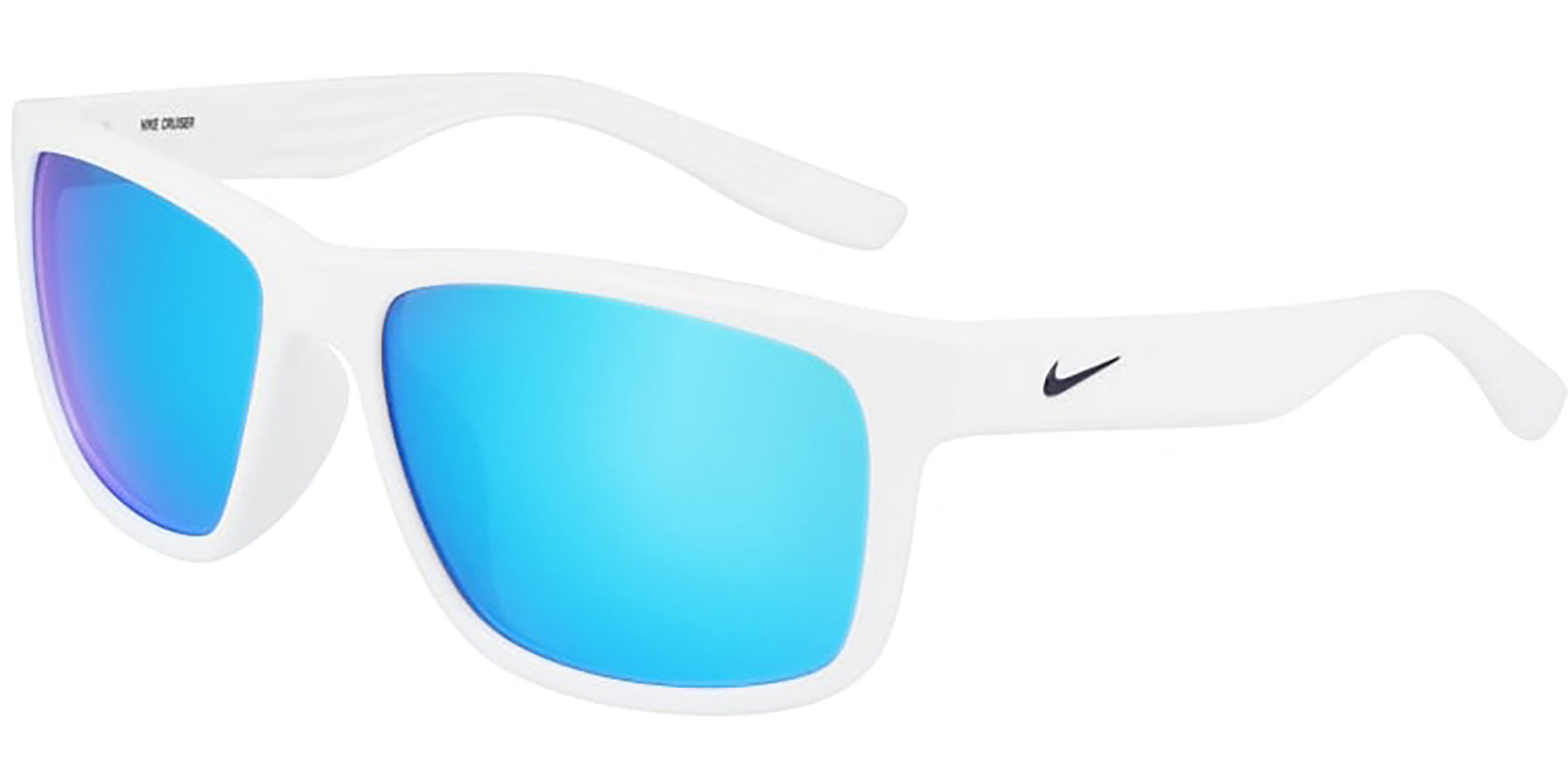 Nike Cruiser White Square Sport w/ Mirror Lens - Eyedictive