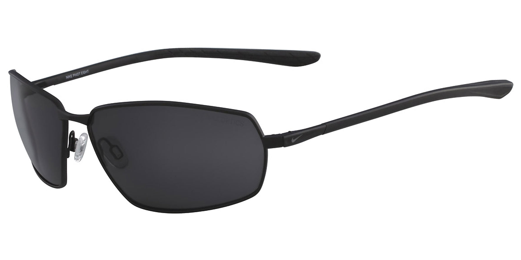 Nike Pivot Eight Satin Black Sports Wrap w/ Max Optics - Eyedictive