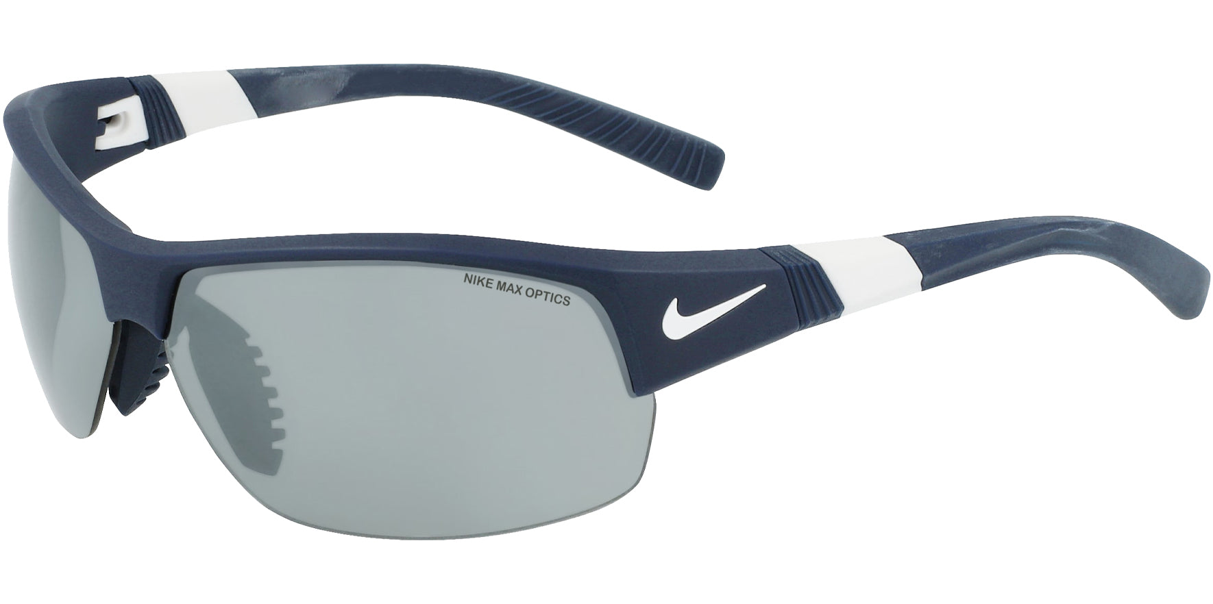 Nike Show X2 Matte Obsidian Semi-Rimless Wrap w/ Max Optics - Eyedictive