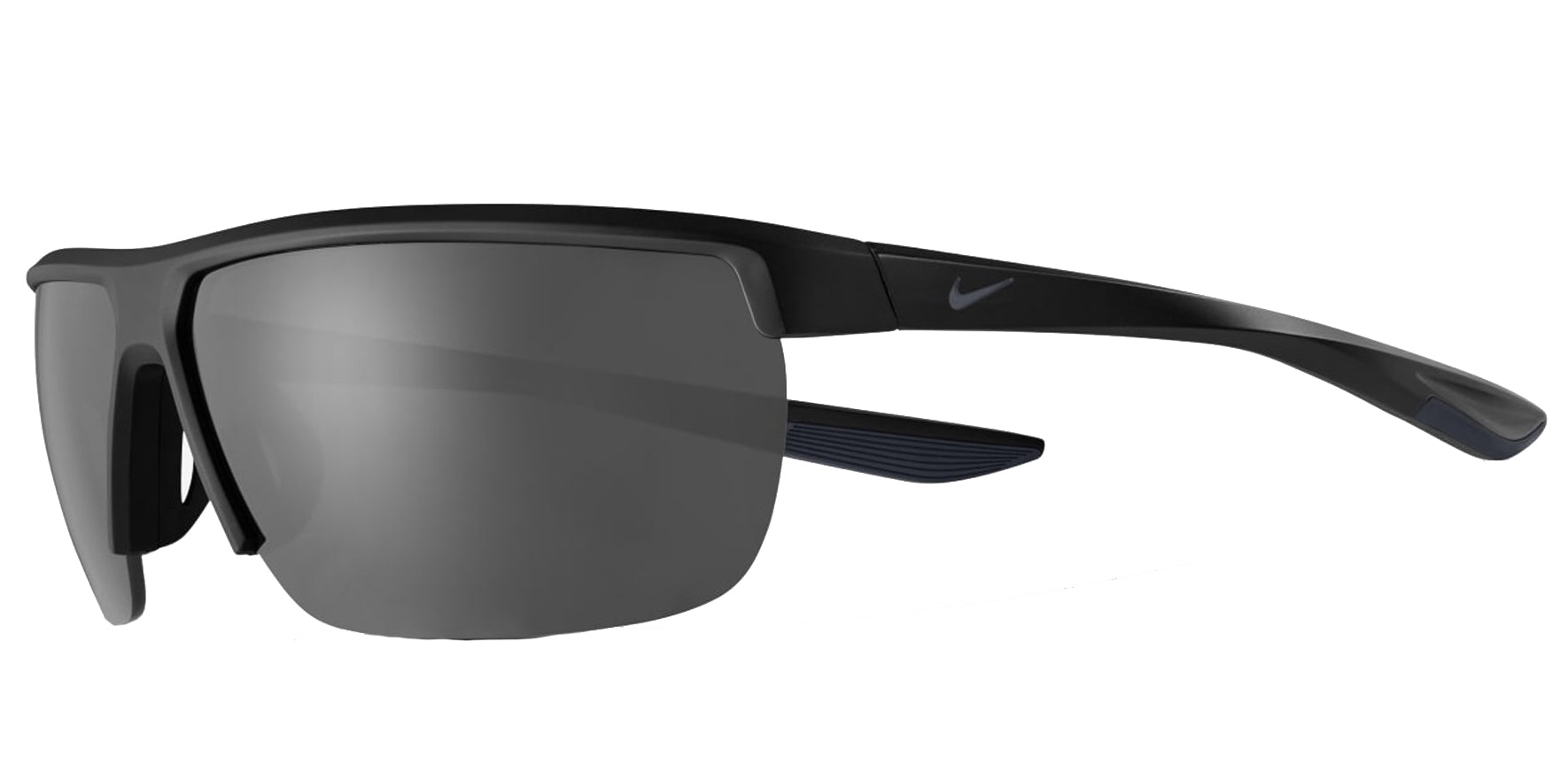 Nike Tempest Small Matte Black Semi Rimless Sports Wrap - Eyedictive