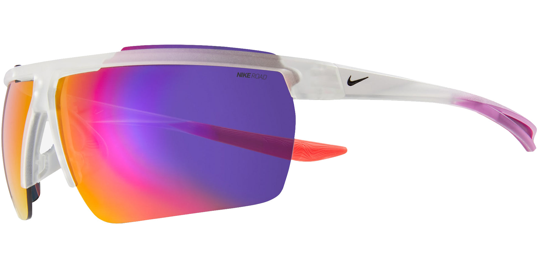 Nike  Windshield M 20 Semi Rimless Matte Clear Sports Wrap - Eyedictive