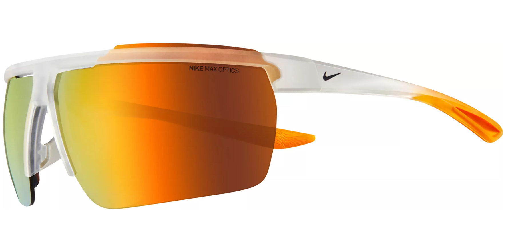 Nike Windshield Max-Optics Semi-Rimless Sports Wrap w/ Mirror Lens - Eyedictive