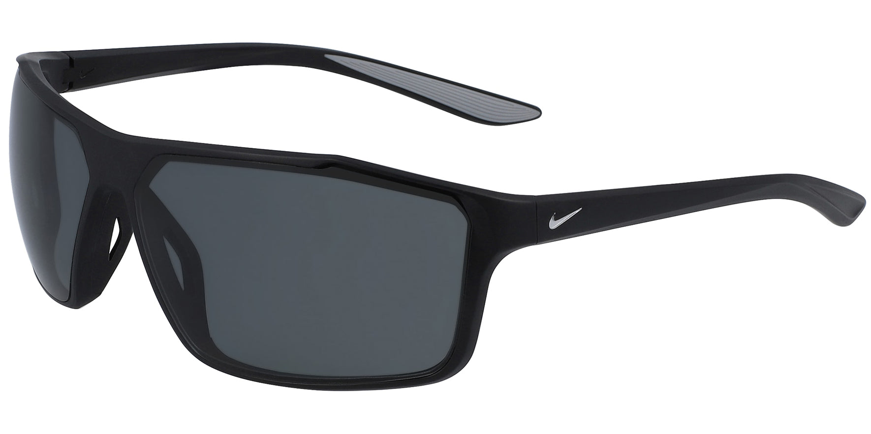 Nike Windstorm P Polarized Matte Black Geometric Rectangle - Eyedictive