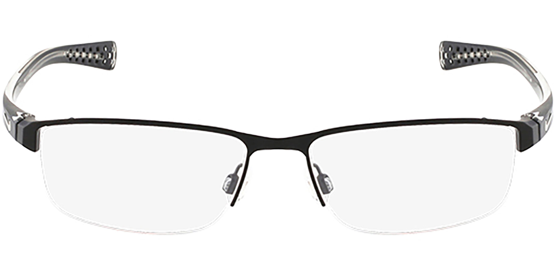 Nike Optical Semi-Rimless Matte Black - Eyedictive