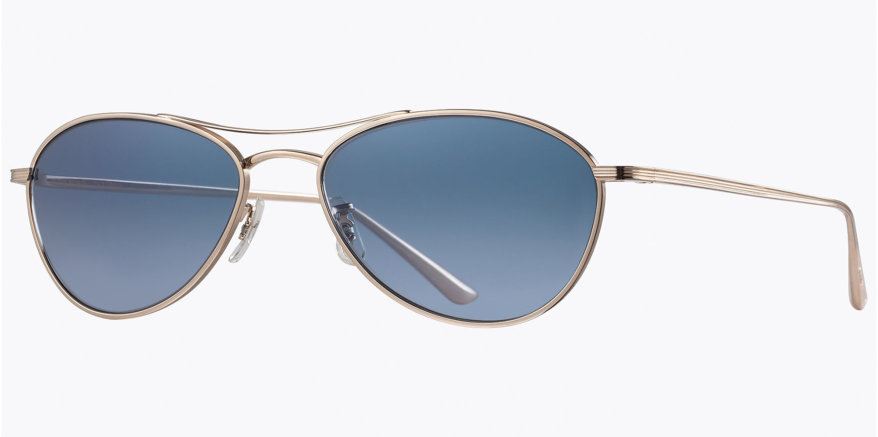 Oliver Peoples Aero L.A. Gold-Tone Titanium Stylized Aviator - Eyedictive