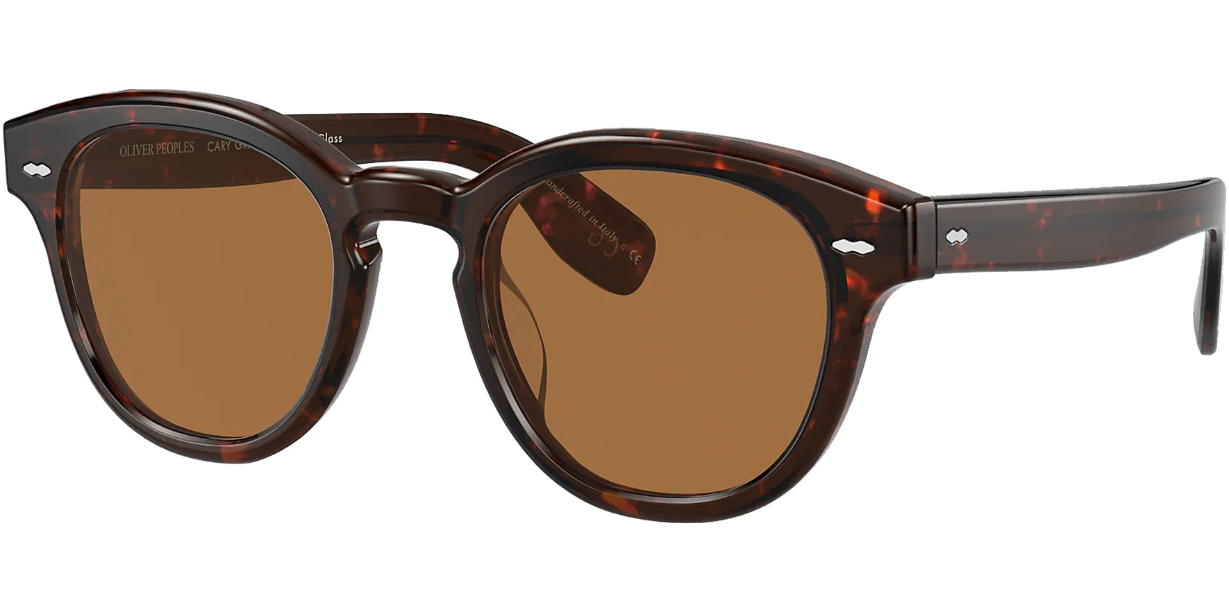 Oliver Peoples Cary Grant DM2 Brown Round - Eyedictive