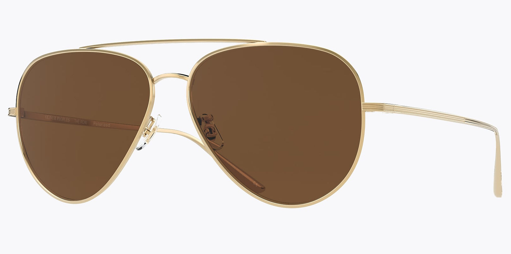 Oliver Peoples Casse Polarized Titanium Aviator w/ Glass Lens - Eyedictive