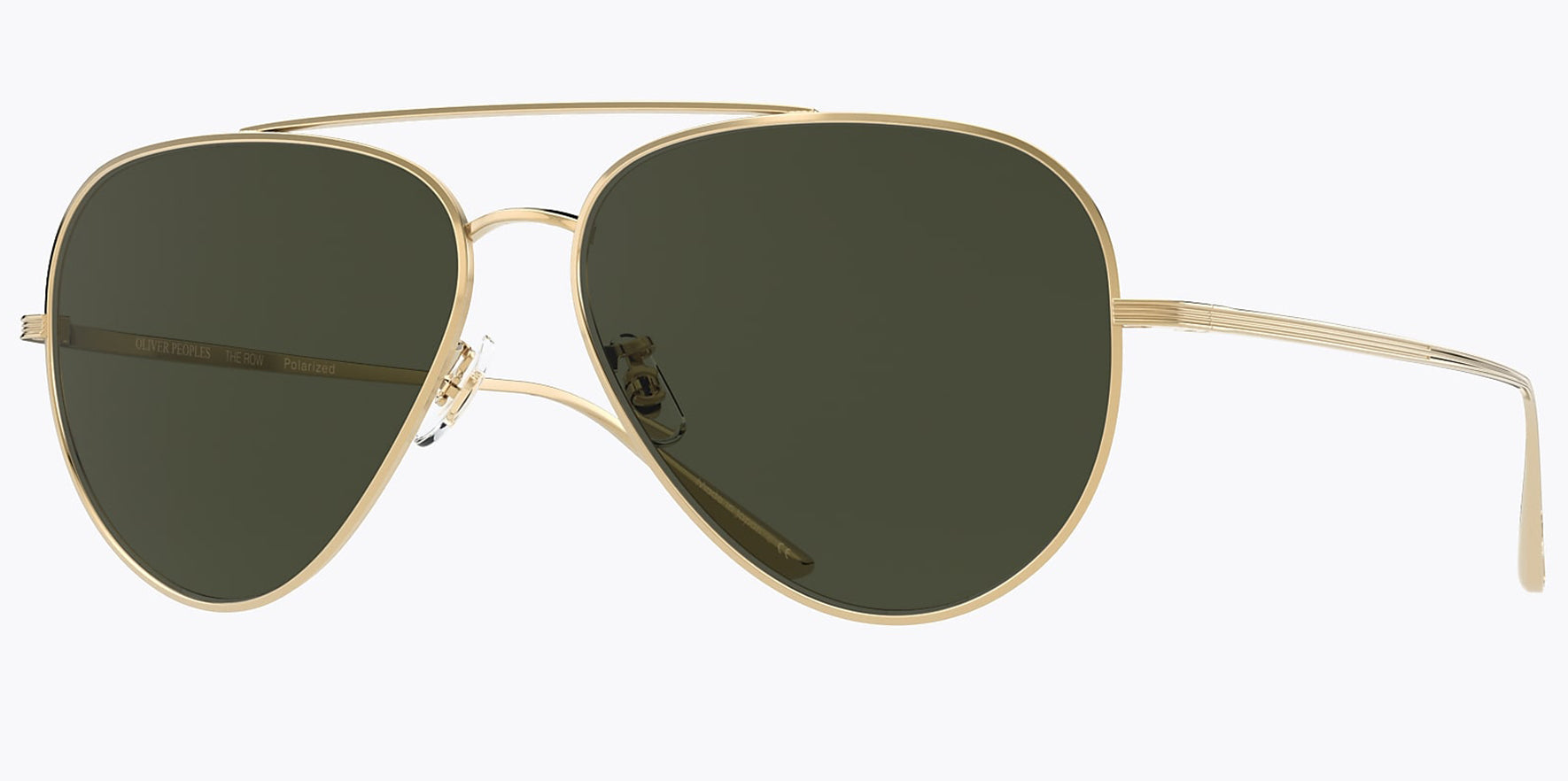 Oliver Peoples Casse Polarized Titanium Aviator w/ Glass Lens - Eyedictive