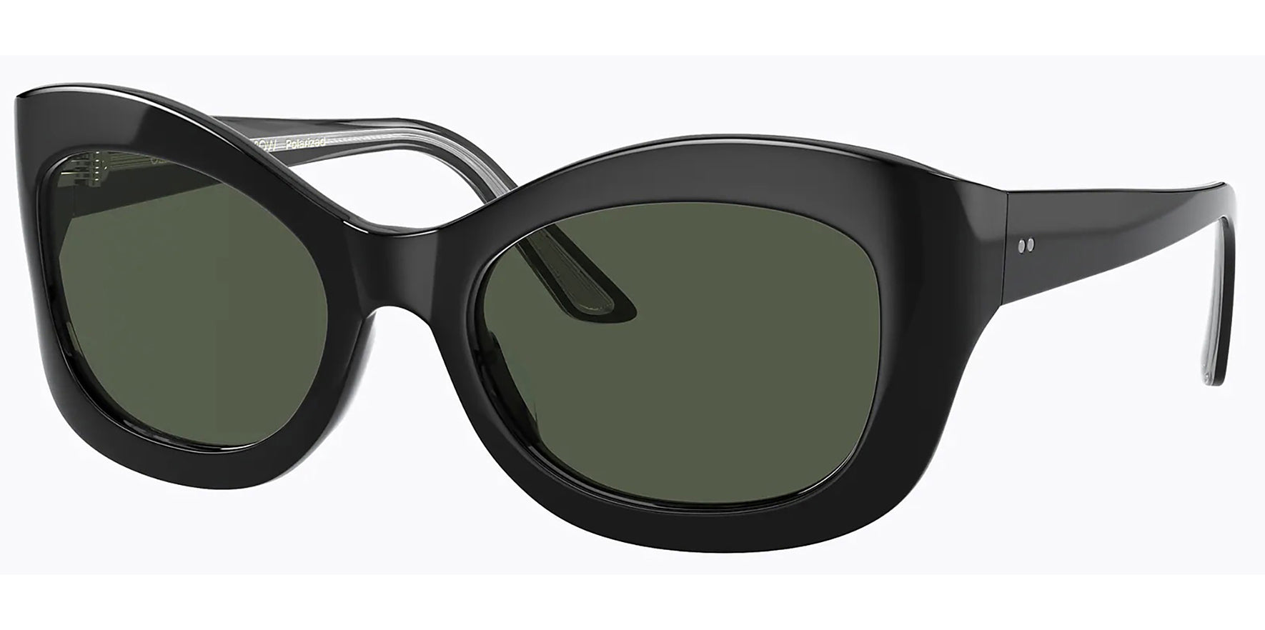 Oliver Peoples Edina Polarized Black Cat Eye - Eyedictive