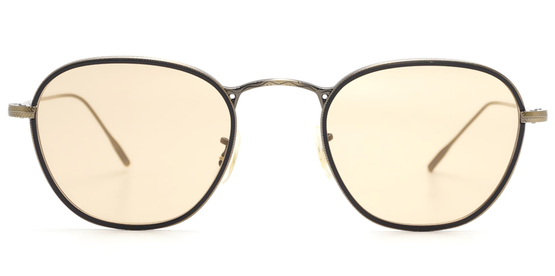 Oliver Peoples Eoin Antique Gold-Tone/Black Round - Eyedictive