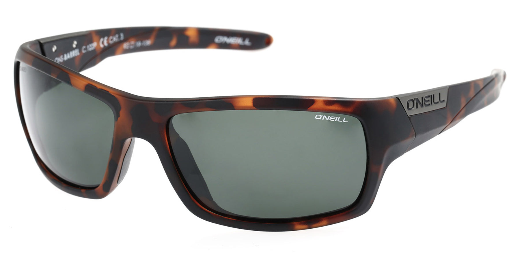 O'Neill Barrel Polarized Matte Tortoise Sport Wrap - Eyedictive