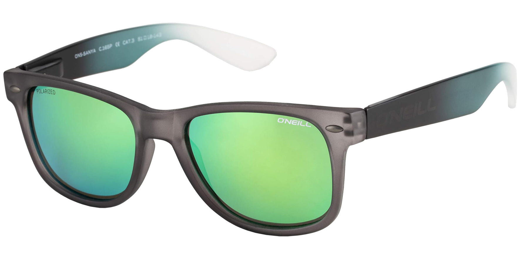 O'Neill Sanya 2.0 Polarized Matte Gray Crystal Soft Square - Eyedictive