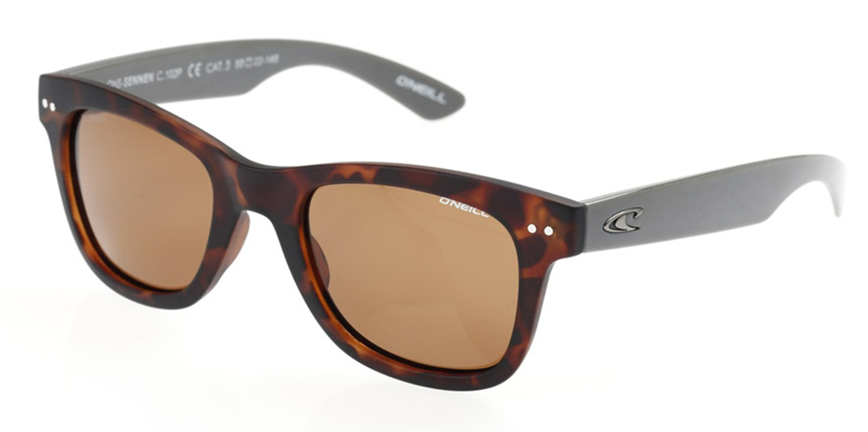 O'Neill Sennen Polarized Tortoise/Grey Soft Square - Eyedictive