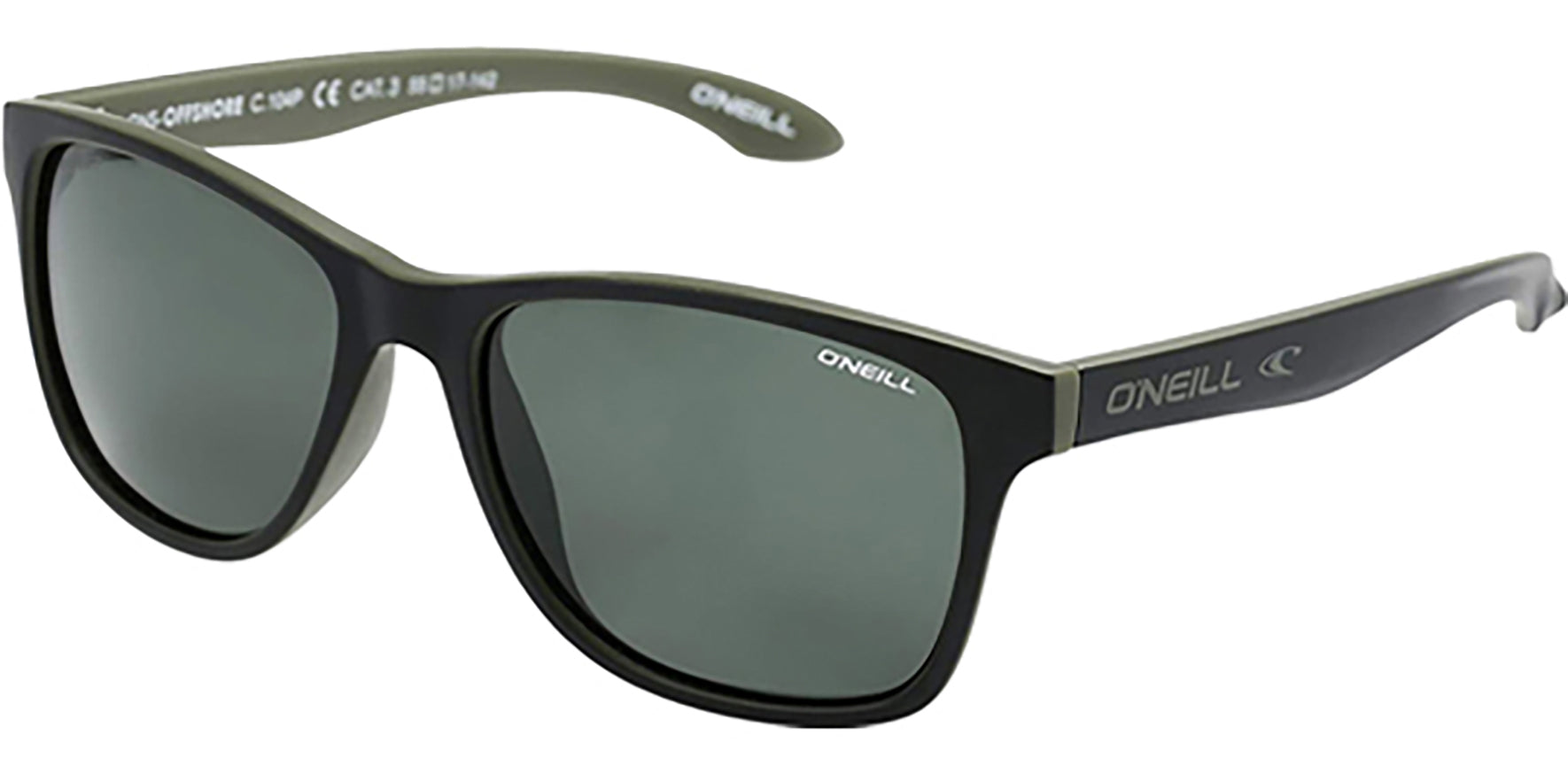 O'Neill Offshore Polarized Black/Olive Soft Square - Eyedictive