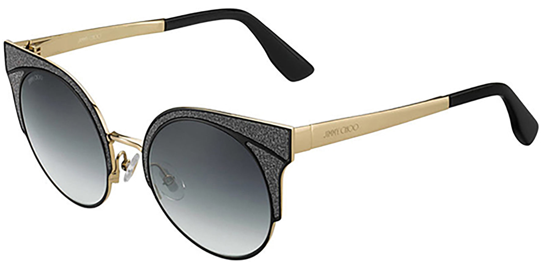 Jimmy Choo Ora Round Glitter Cat-Eye - Eyedictive