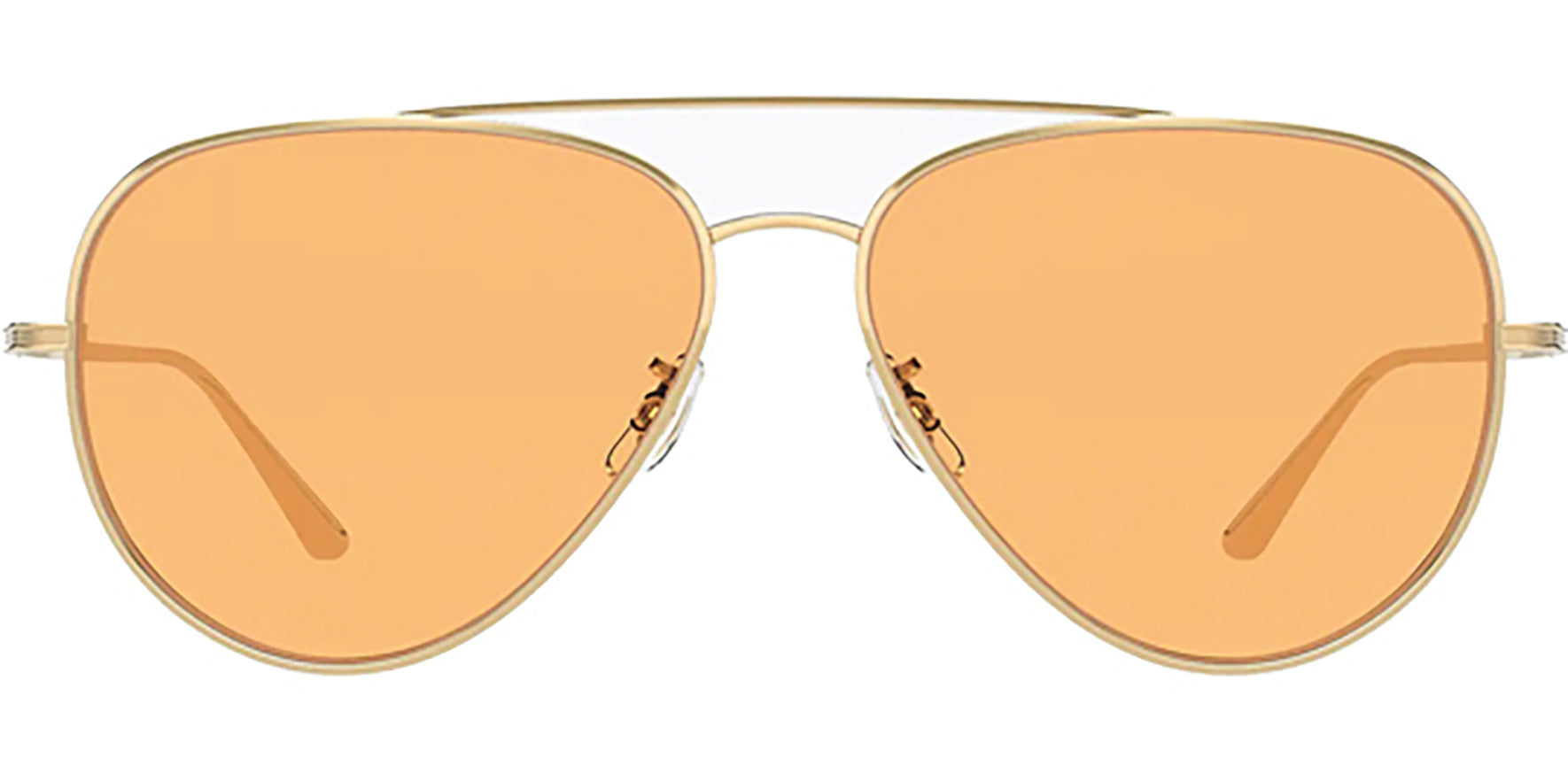 Oliver Peoples Gold-Tone Titanium Aviator w/ Photochromic Lenses - Eyedictive